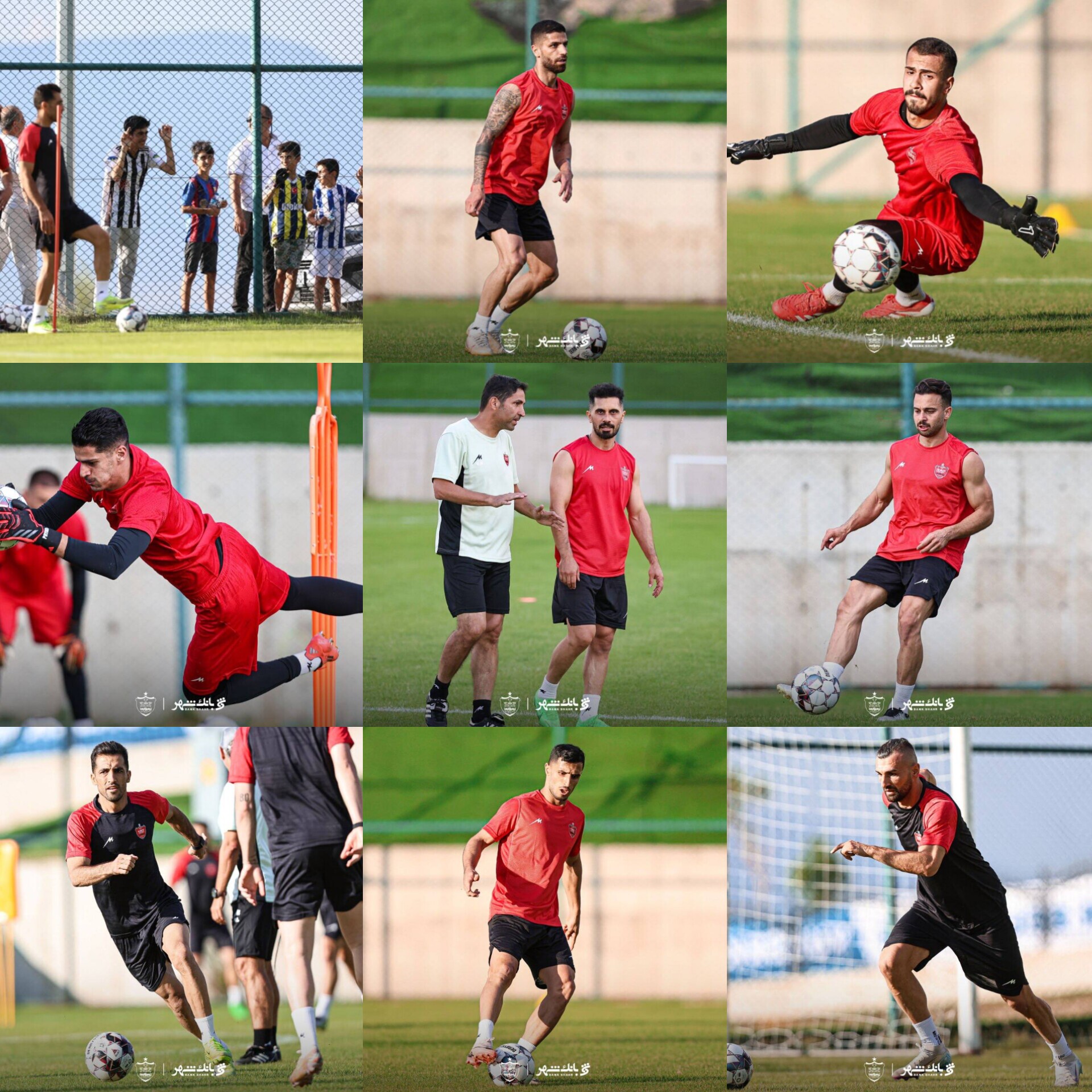 تمرین ۱۰۰ دقیقه‌ای پرسپولیس در حضور هواداران ترکیه‌ای +تصاویر