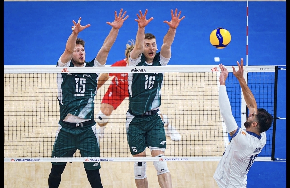لیگ ملت‌های والیبال| آغاز هفته سوم با شکست مقابل لهستان  زور شاگردان پیاتزا به حریف نرسید