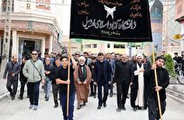 عزاداری دانشگاهیان دانشگاه آزاد اردبیل در سوگ اباعبدالله +عکس