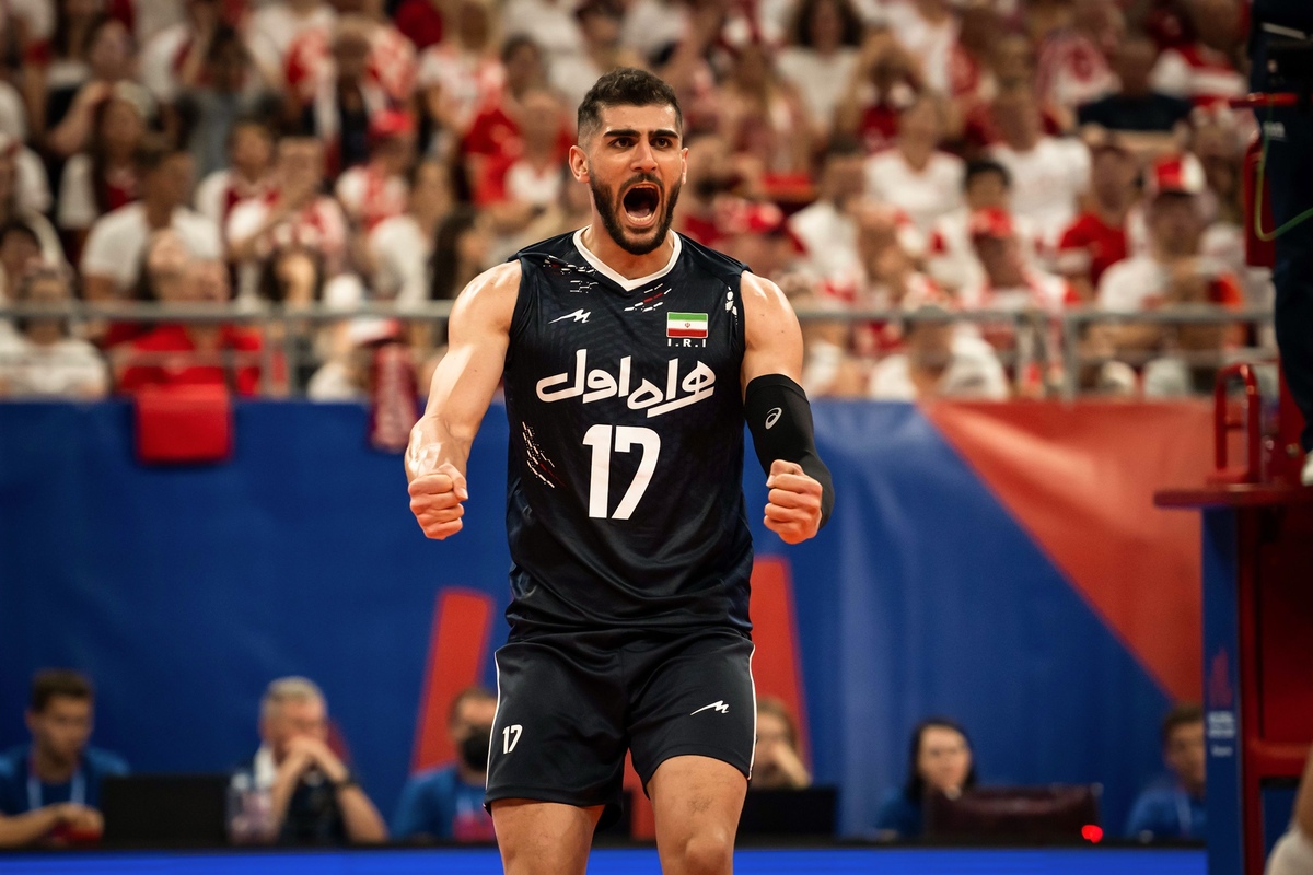 لیگ ملت‌های والیبال | اسماعیل نژاد امتیازآورترین بازیکن دیدار ایران و بلغارستان