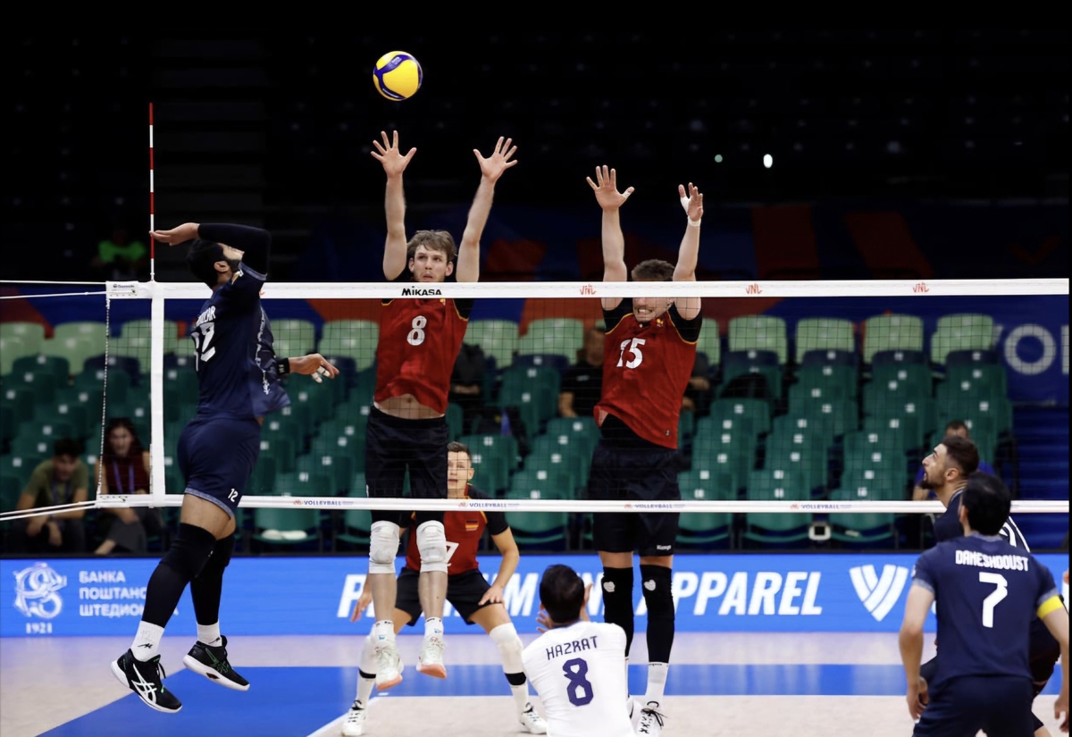 لیگ ملت‌های والیبال| اسفندیار امتیازآورترین بازیکن ایران مقابل آلمان 