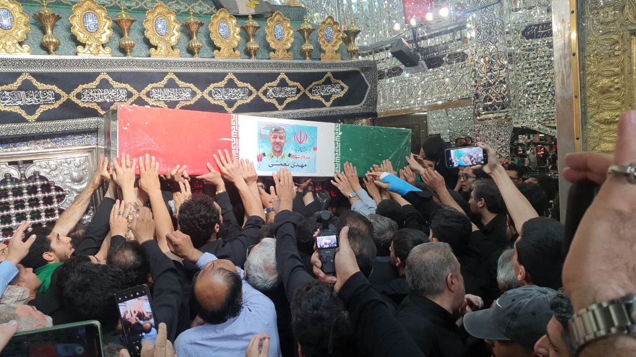 شهدای اقتدار در راه خانه ابدی؛ سپهبد سلامی و سردار شانه‌ئی در حرم عبدالعظیم حسنی آرام گرفتند