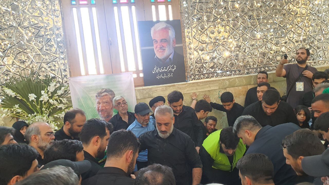 شهدای اقتدار در راه خانه ابدی؛ سپهبد سلامی و سردار شانه‌ئی در حرم عبدالعظیم حسنی آرام گرفتند