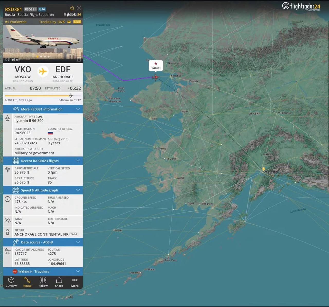 هواپیمای پوتین، رکورد بازدید را زد هواپیمای پوتین، رکورد بازدید را زد