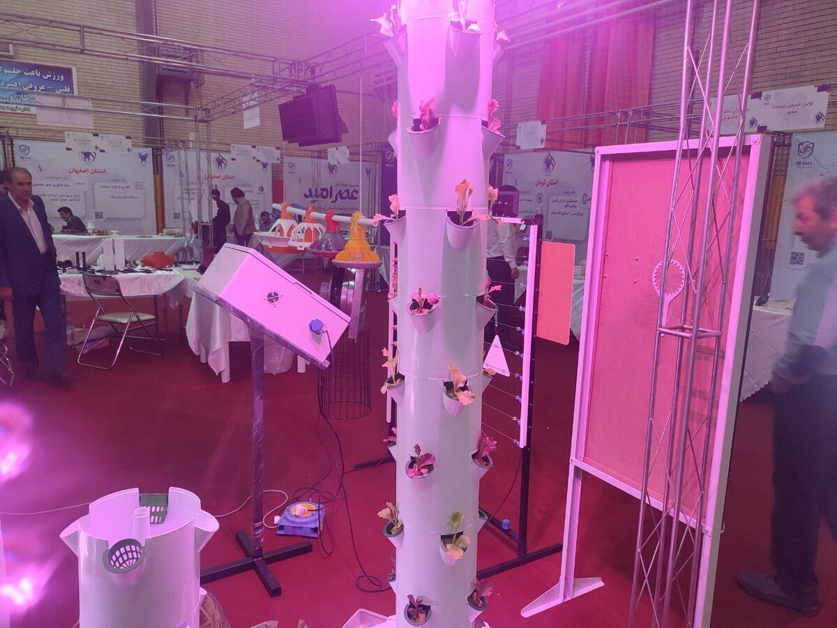 کاهش مصرف آب در کشت عمودی/دانشگاه بدون دیوار کاهش مصرف آب در کشت عمودی/دانشگاه بدون دیوار