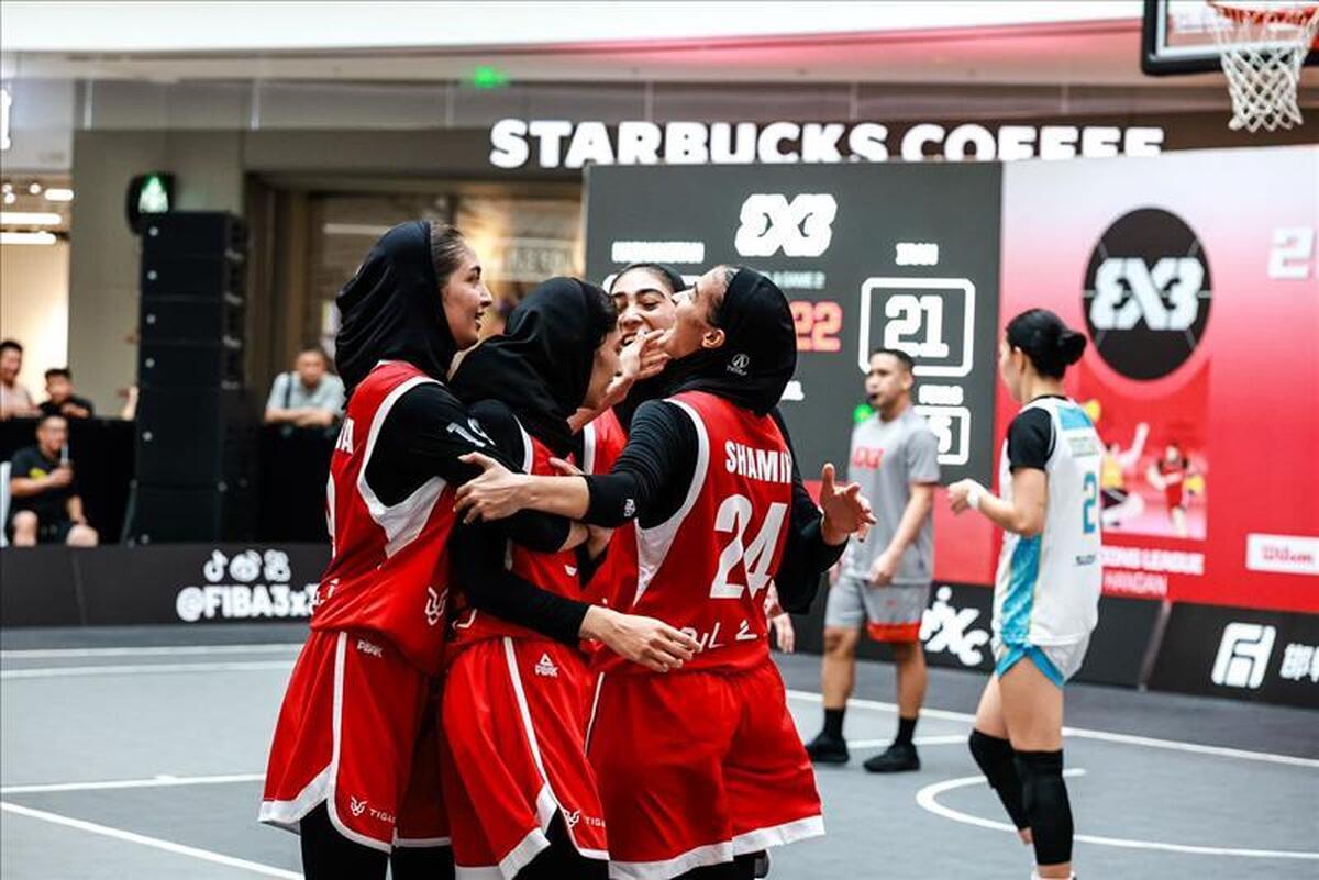 لیگ ملت‌های آسیا| نایب‌قهرمانی مردان در بسکتبال سه به سه  بانوان ایران سوم شدند