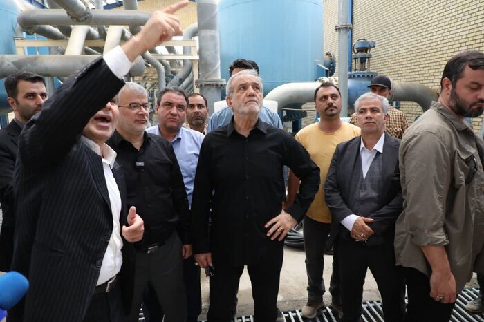 بازدید پزشکیان از سد کرج