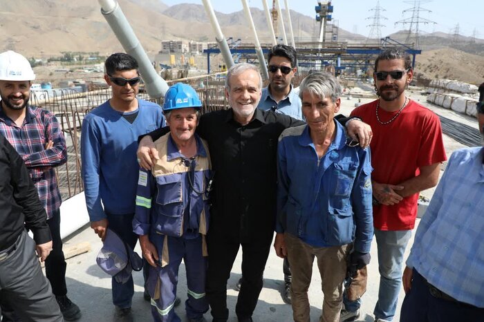 بازدید پزشکیان از سد کرج