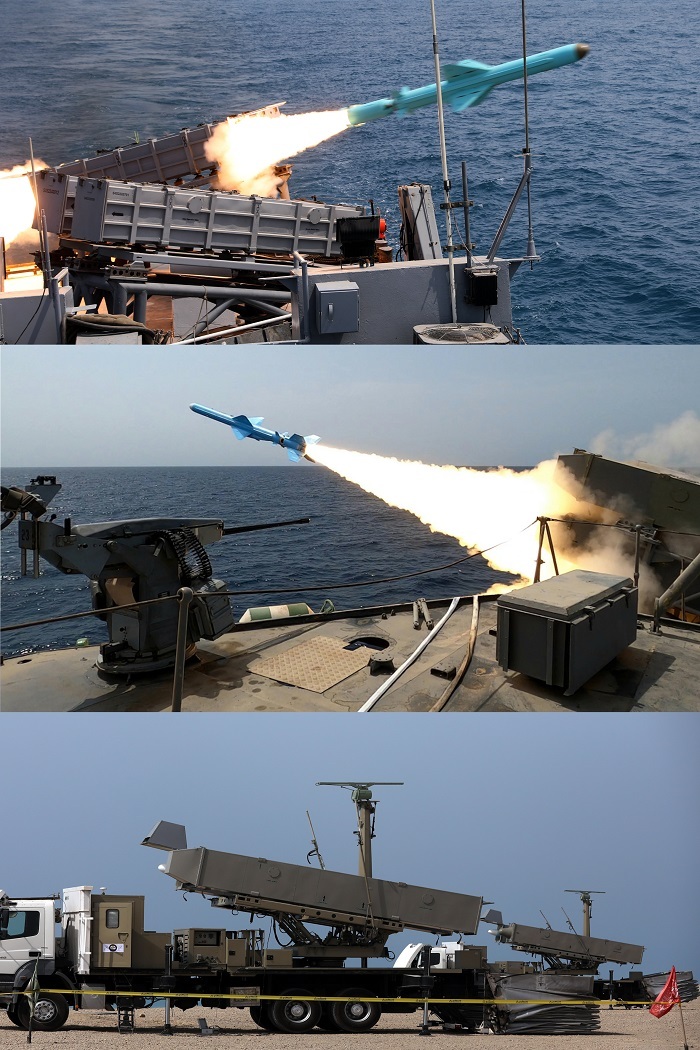 انهدام اهداف دریایی با شلیک همزمان موشکهای «نصیر»، «قدیر» و «قادر» در رزمایش اقتدار پایدار ۱۴۰۴ نداجا انهدام اهداف دریایی با شلیک همزمان موشکهای «نصیر»، «قدیر» و «قادر» در رزمایش اقتدار پایدار ۱۴۰۴ نداجا