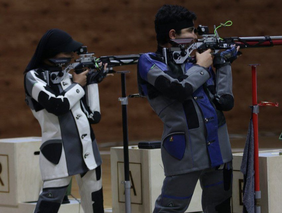 تیراندازی قهرمانی آسیا | کسب برنز توسط تیم میکس تفنگ ۱۰ متر نوجوانان