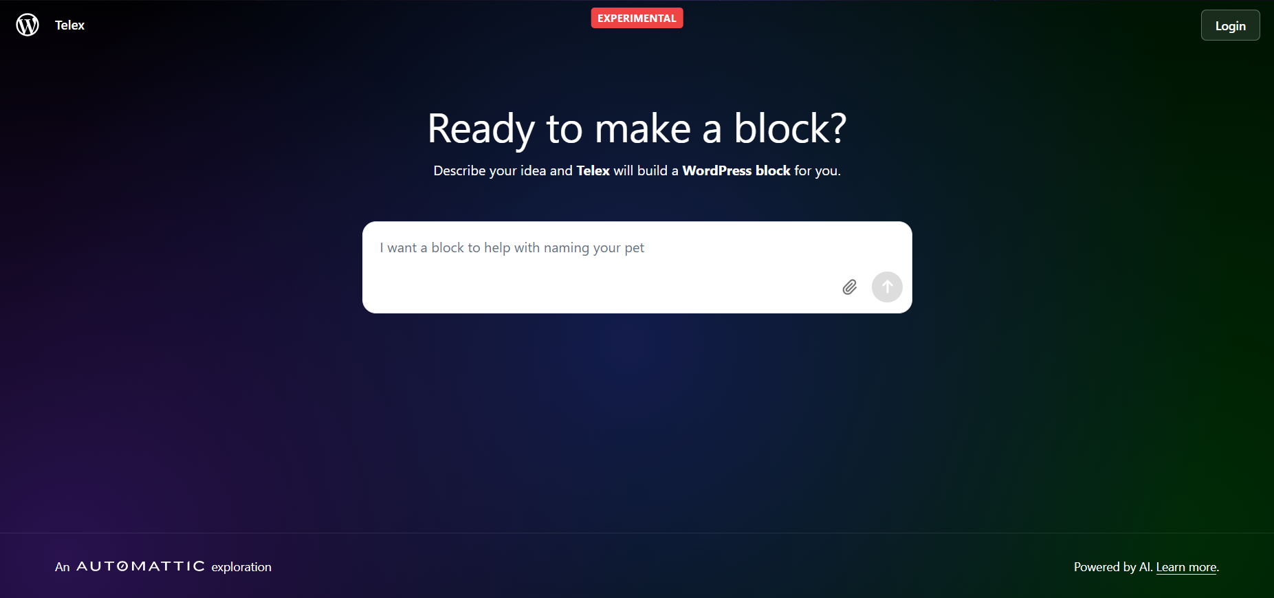 وردپرس از Telex، ابزار توسعه مبتنی بر هوش مصنوعی خود رونمایی کرد وردپرس از Telex، ابزار توسعه مبتنی بر هوش مصنوعی خود رونمایی کرد