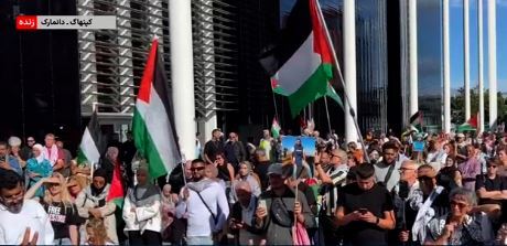 راهپیمایی هزاران نفری مردم انگلیس و دانمارک علیه محاصره غزه +عکس