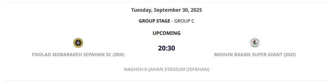 محل برگزاری دیدارهای خانگی نمایندگان ایران در آسیا مشخص شد محل برگزاری دیدارهای خانگی نمایندگان ایران در آسیا مشخص شد