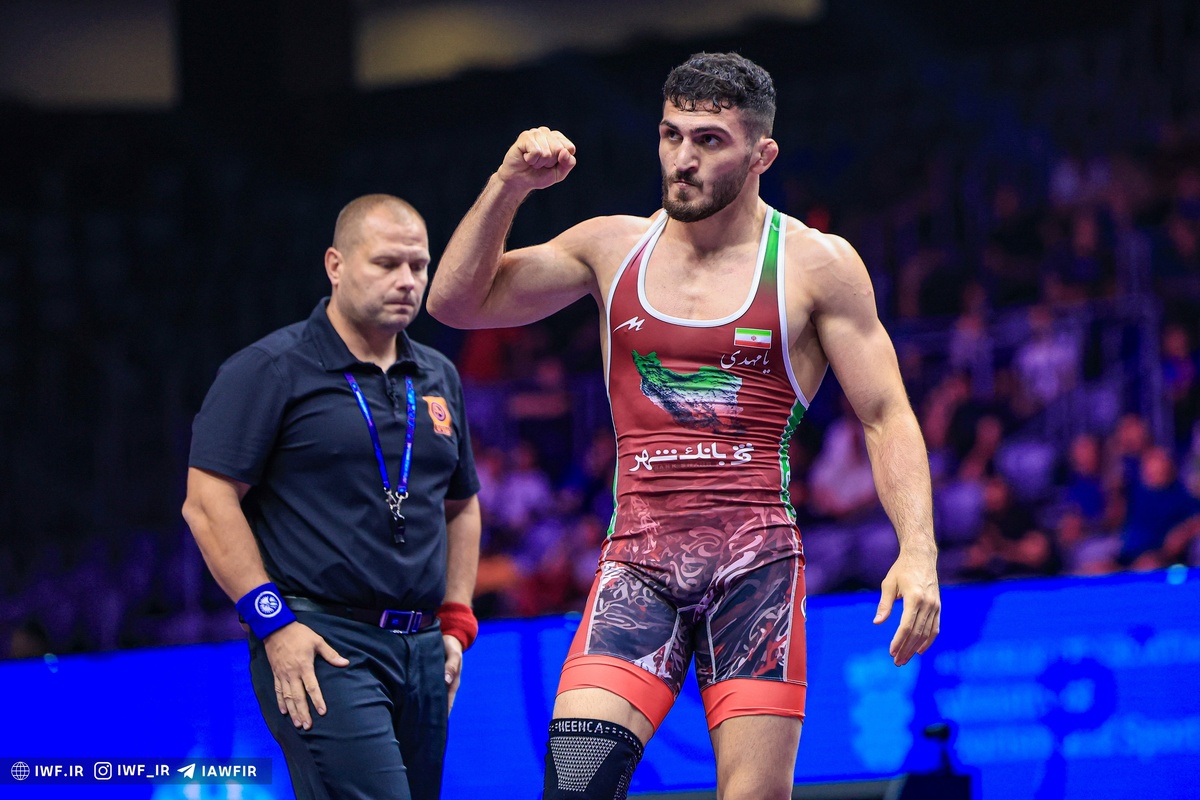 کشتی قهرمانی جهان| سومین برنز و پنجمین مدال  محمد نخودی بر سکوی سوم جهان