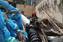 نجات ۱۸ نفر در آتش‌سوزی ساختمان مرزداران با حضور ایستگاه بانوان