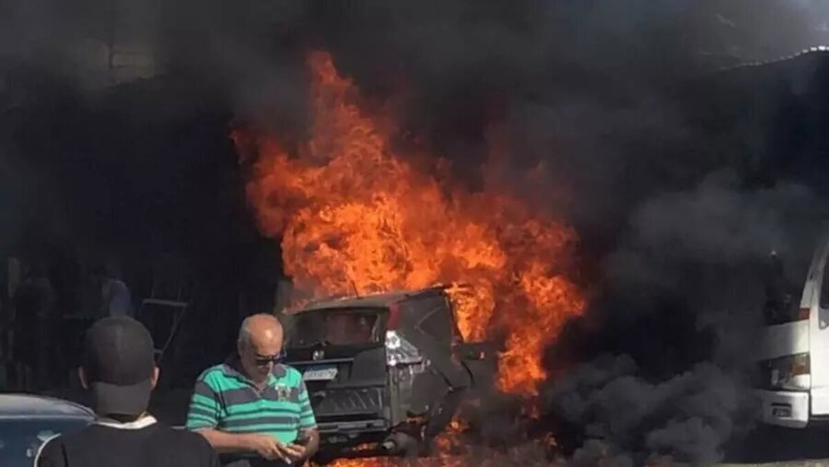 ۱ شهید و ۳ زخمی در حمله پهپادی اسرائیل مقابل بیمارستان تبنین لبنان
