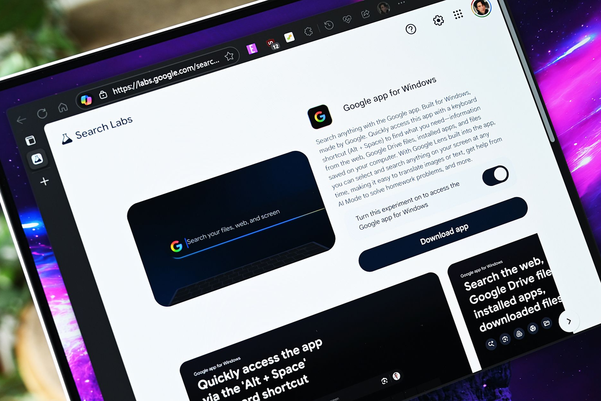 گوگل از ابزار جستجوی جدید برای ویندوز رونمایی کرد