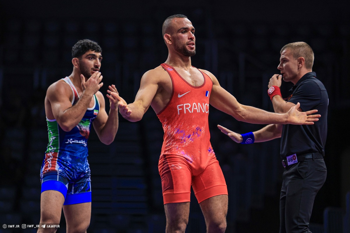 کشتی قهرمانی جهان| دانیال سهرابی با سر تراشیده و بانداژپیچ به رده‌بندی رسید  برتری با امتیاز عالی