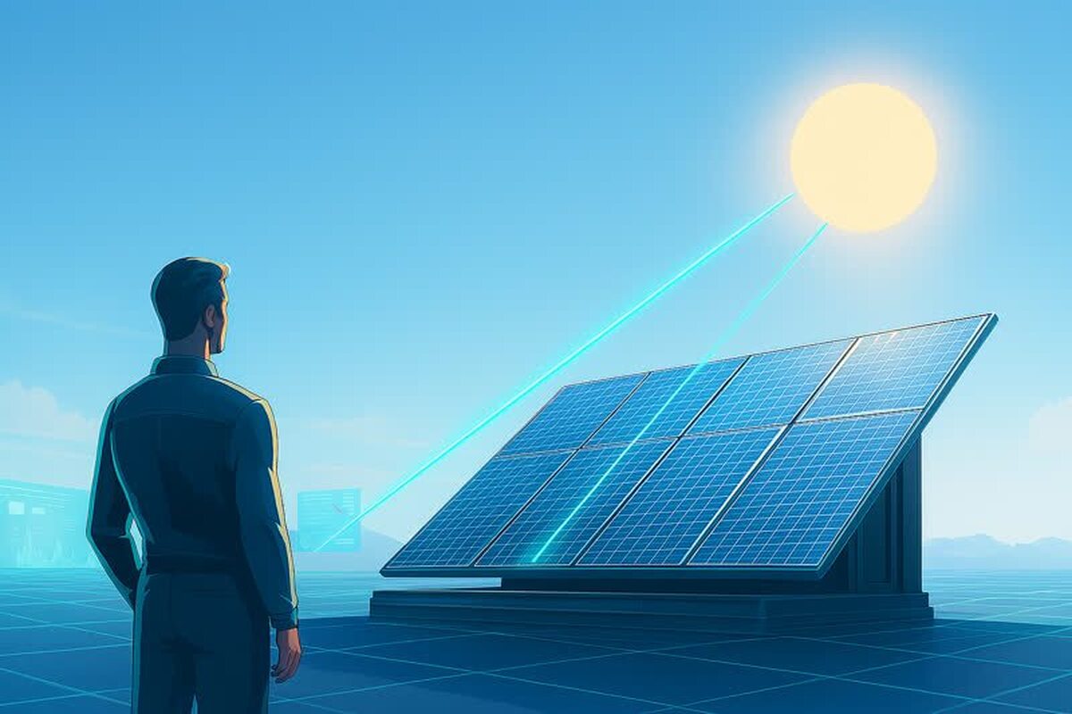 موقعیت خورشید و زاویه تابش، تعیین‌کننده توان خروجی پنل‌های خورشیدی هستند