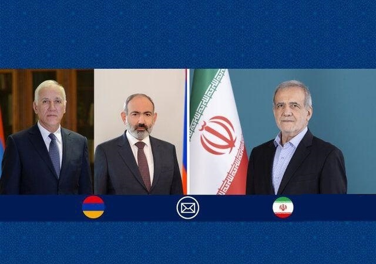 تبریک پزشکیان به رئیس جمهور و نخست وزیر ارمنستان