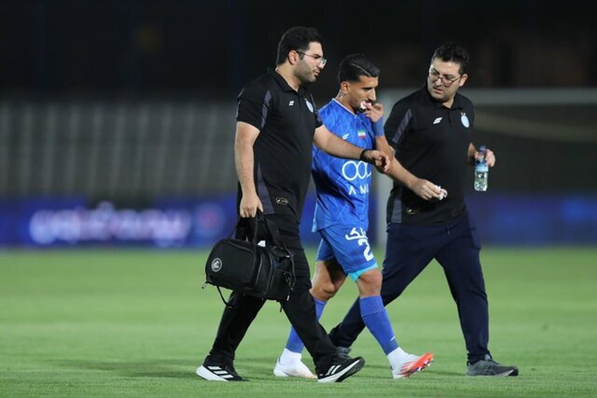 مهره کمر مدافع استقلال ترک خورده است  دوری یک ماهه حردانی از ترکیب استقلال