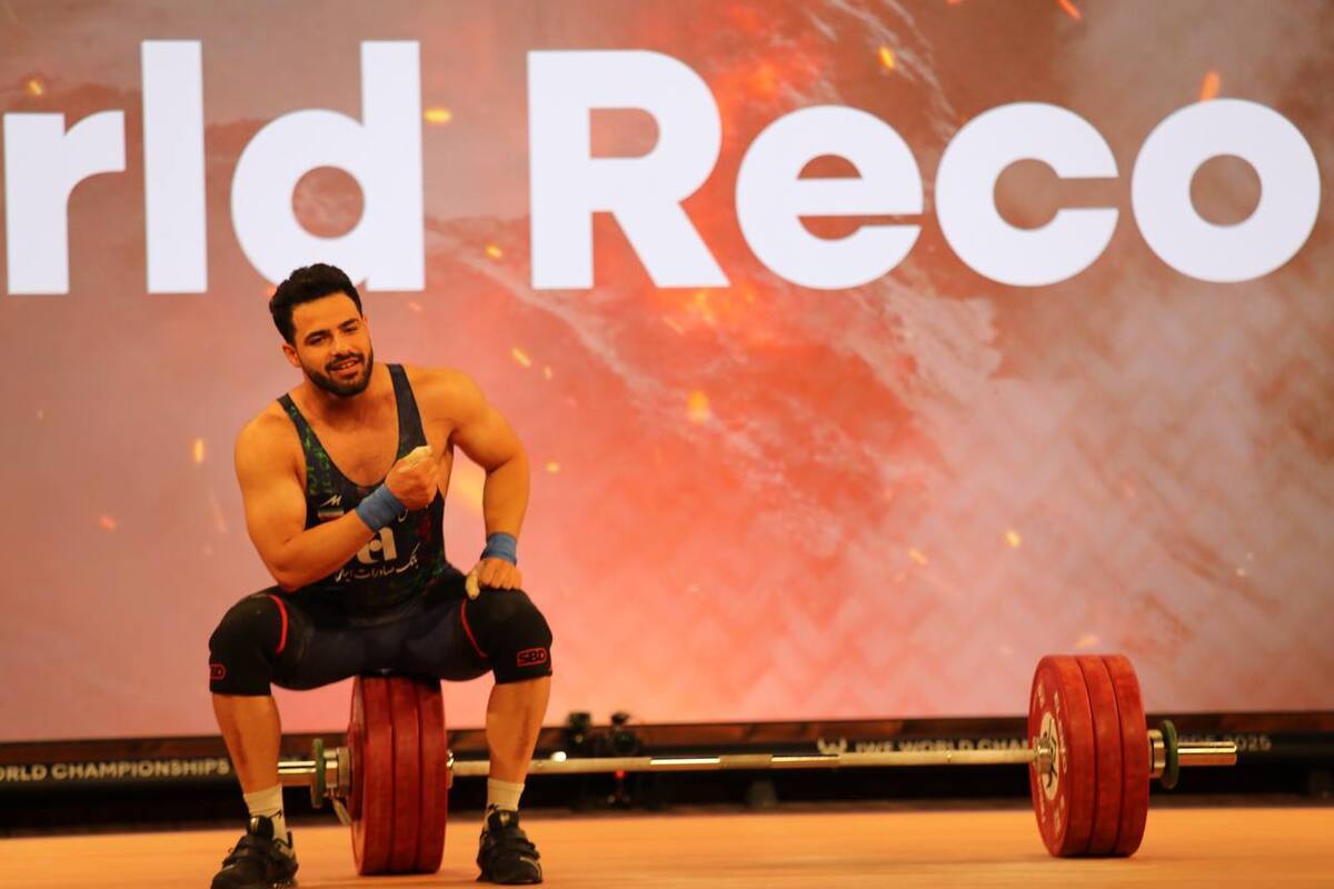 وزنه برداری قهرمانی جهان| آتش بازی ملی پوشان در دسته ۹۴ کیلو  معینی رکورد شکنی کرد و عالی پور به نقره رسید