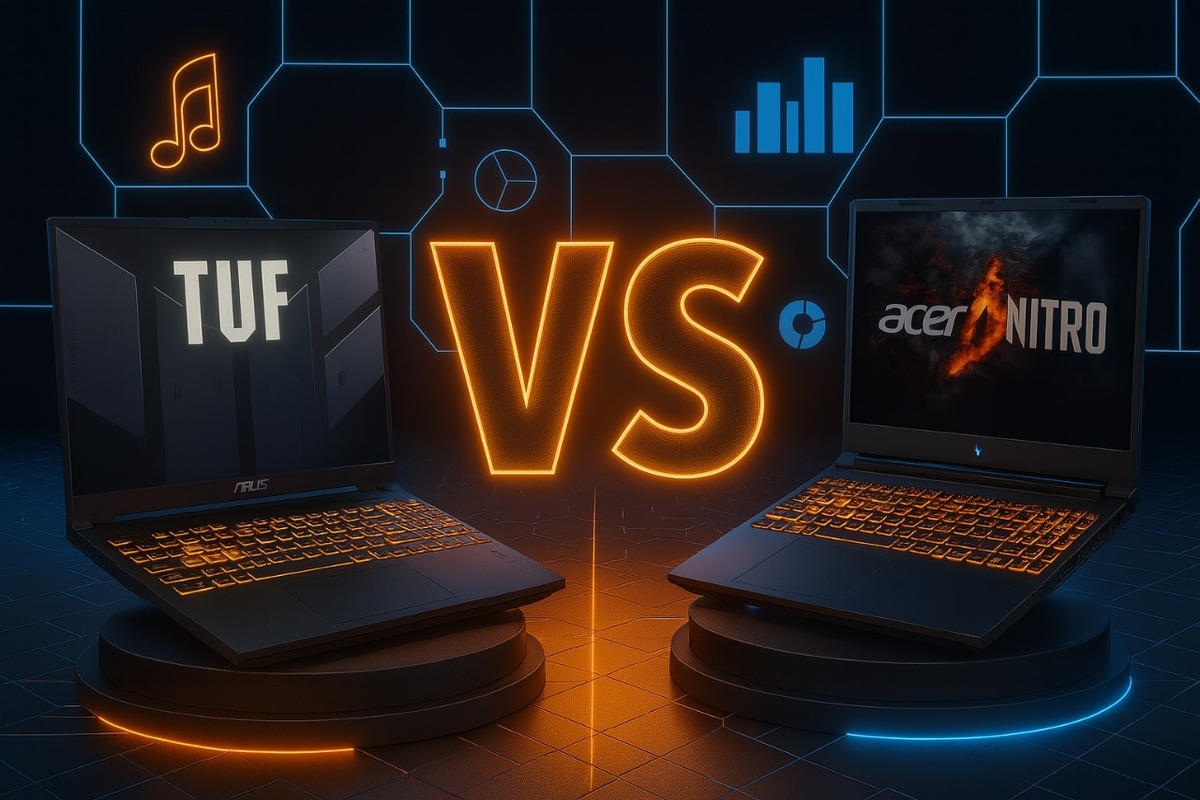 پردازنده Core i7 ایسر Nitro V16 از Core 5 ایسوس TUF F16 تجربۀ بهتری ایجاد می‌کند