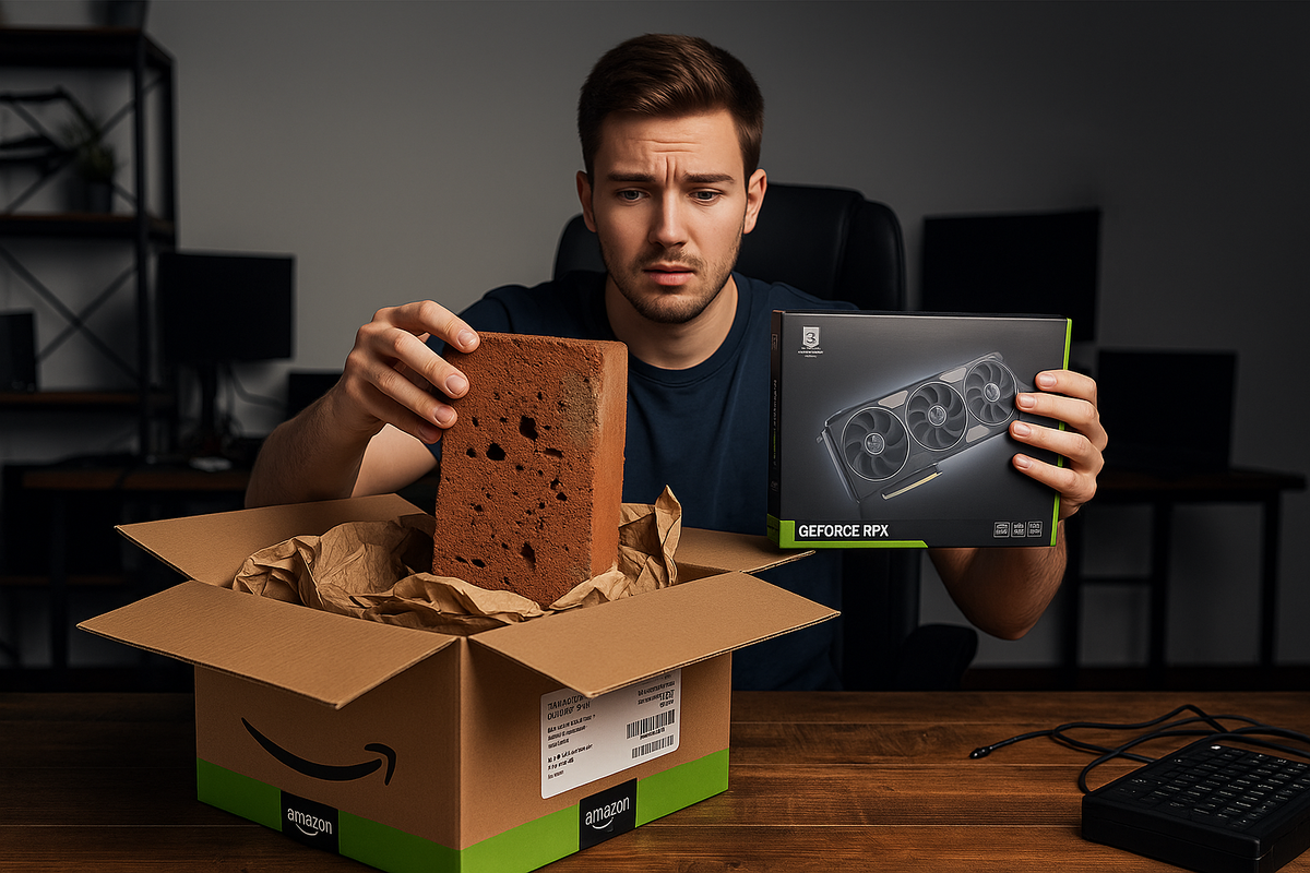 آمازون به جای کارت گرافیک برای مشتری آجر فرستاد