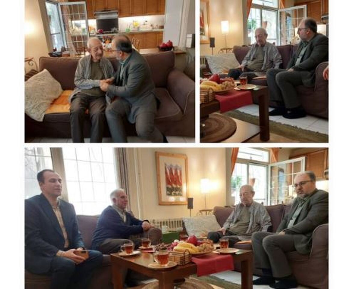 عیادت مدیرکل دفتر توسعه آموزش‌های فرهنگی وهنری از حسن ریاحی