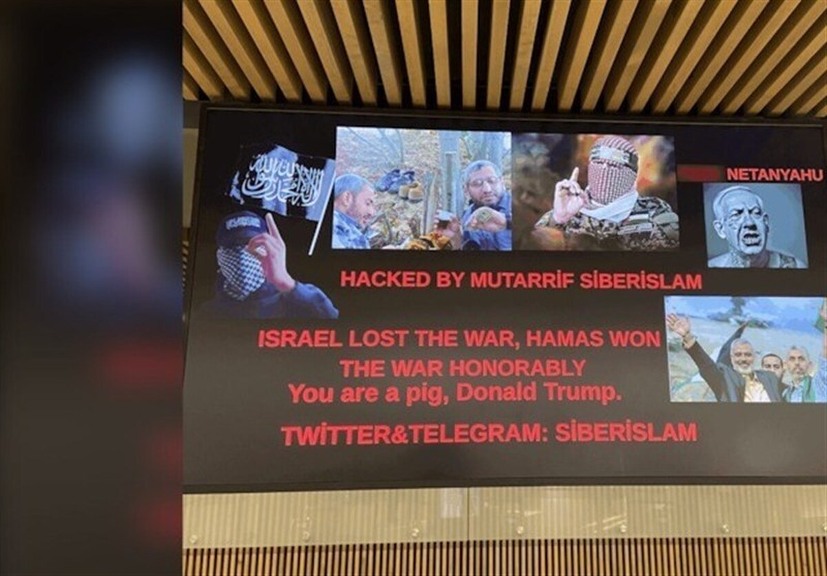 هک سیستم فرودگاه‌های کانادا و آمریکا و انتشار پیام‌هایی در حمایت از فلسطین