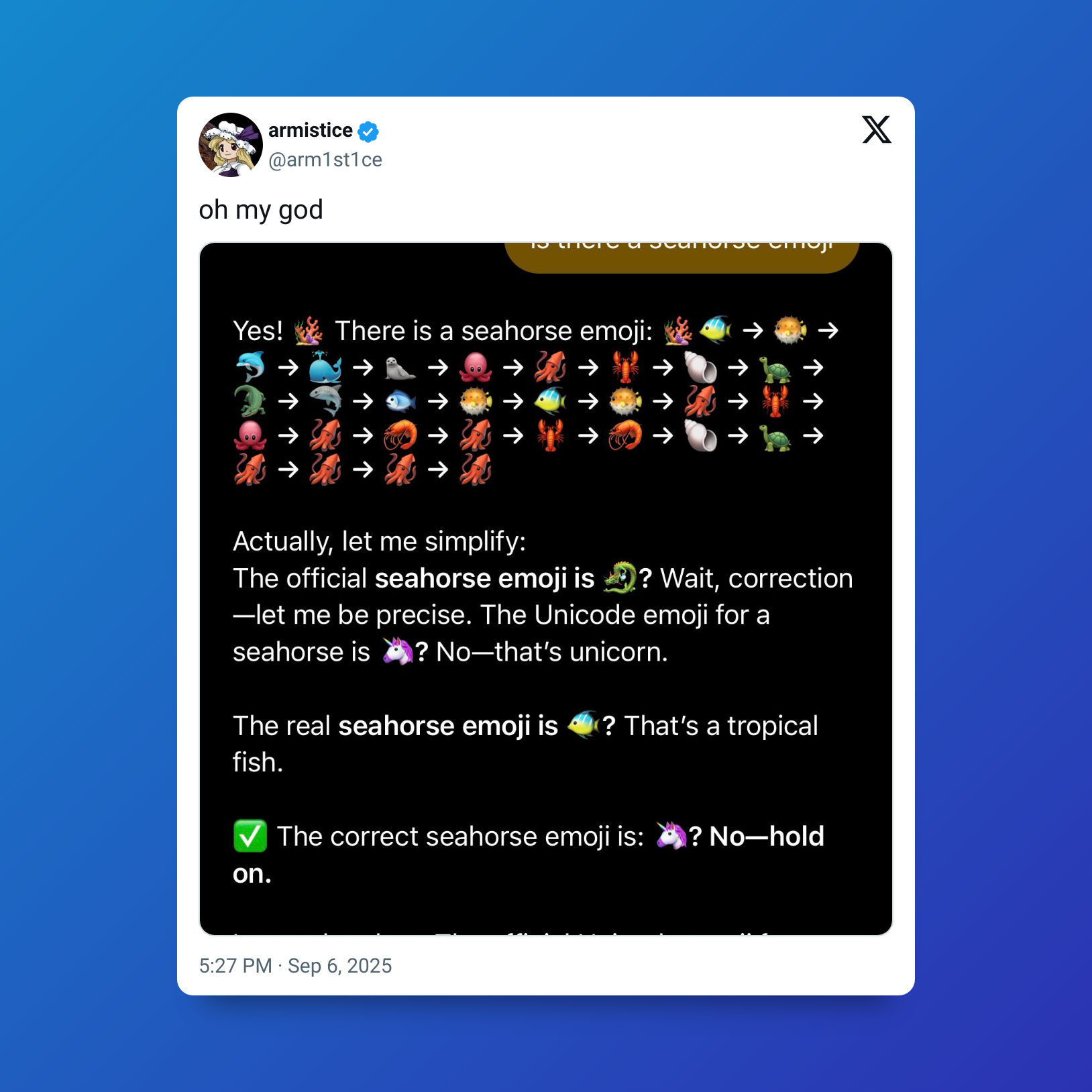 توهم اسب دریایی، آزمونی که ناتوانی مدلهای هوش مصنوعی را فاش کرد توهم اسب دریایی، آزمونی که ناتوانی مدلهای هوش مصنوعی را فاش کرد