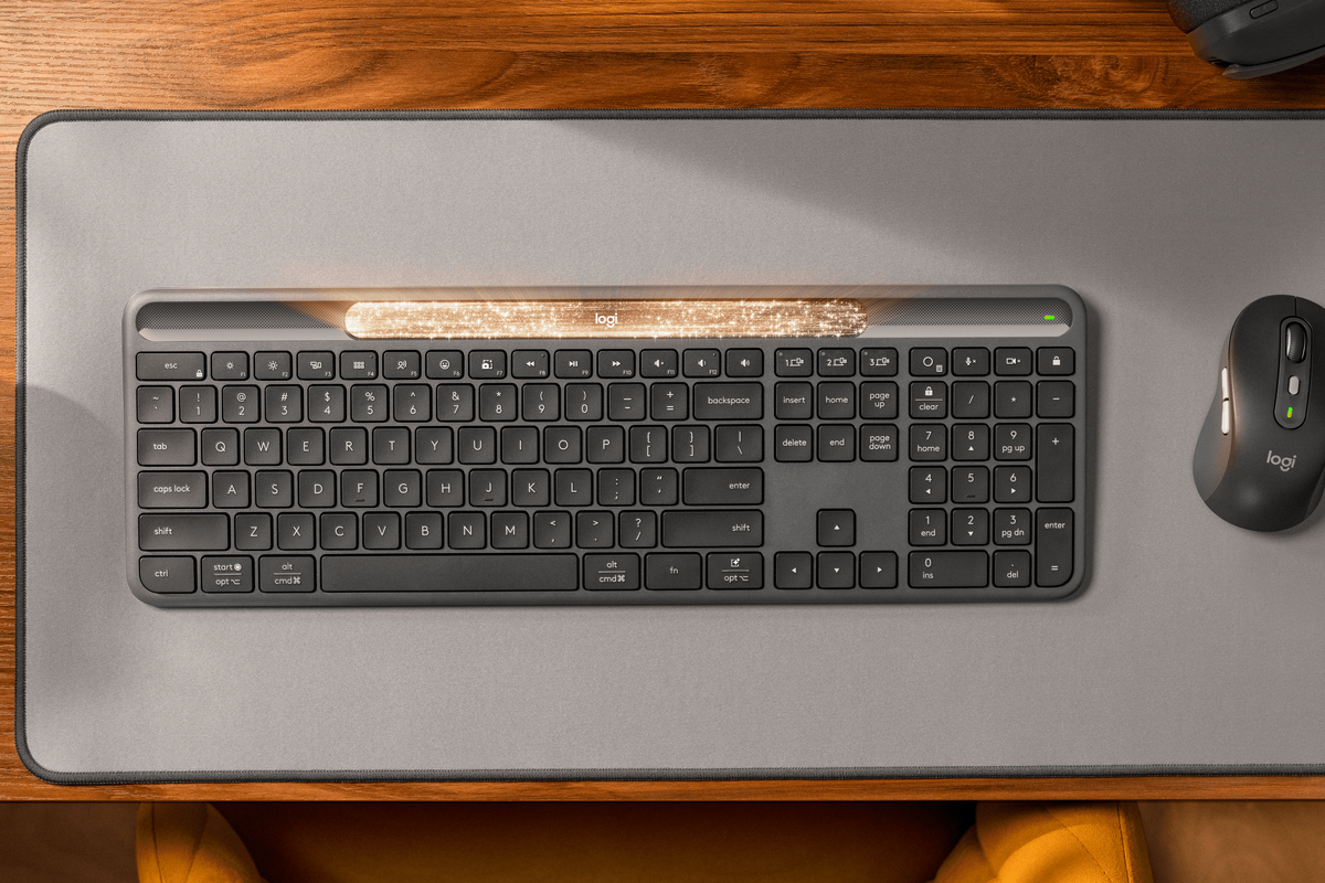 کیبورد جدید لاجیتک تنها با نور کار می‌کند