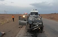 تصادف زنجیره ای در جاده میامی‌به سبزوار با ۴ مصدوم/ ۳ مصدوم از اتباع عراق