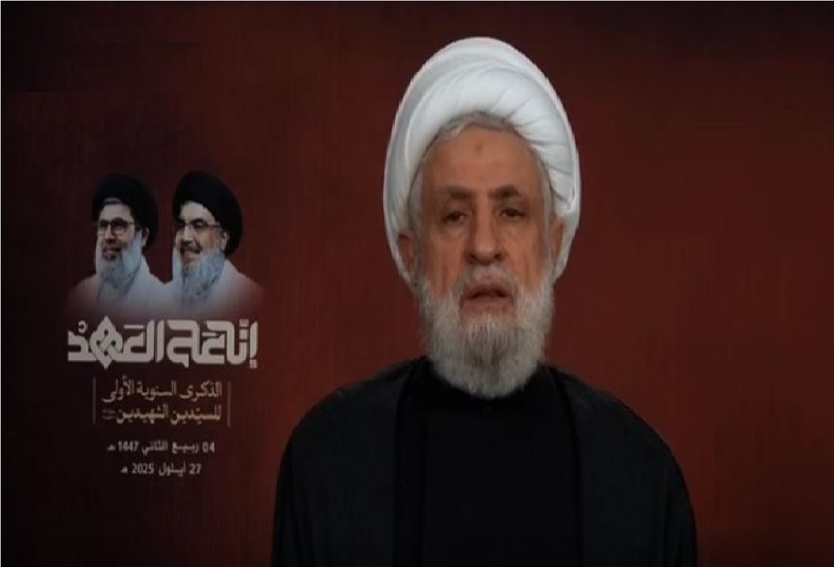 شیخ نعیم: ما ثابت قدم هستیم و سلاح خود را زمین نمی‌گذاریم