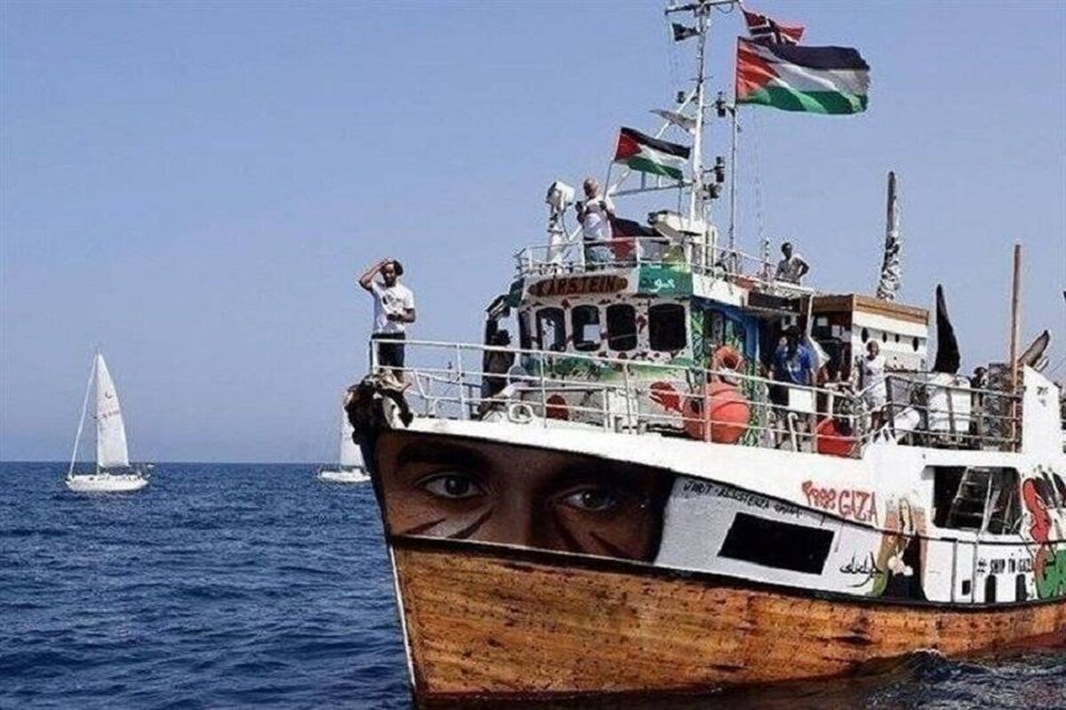 بیش از ۵۰ کشتی ناوگان صمود به محدوده ممنوعه اسرائیل وارد شدند  رژیم صهیونیستی تهدید کرد