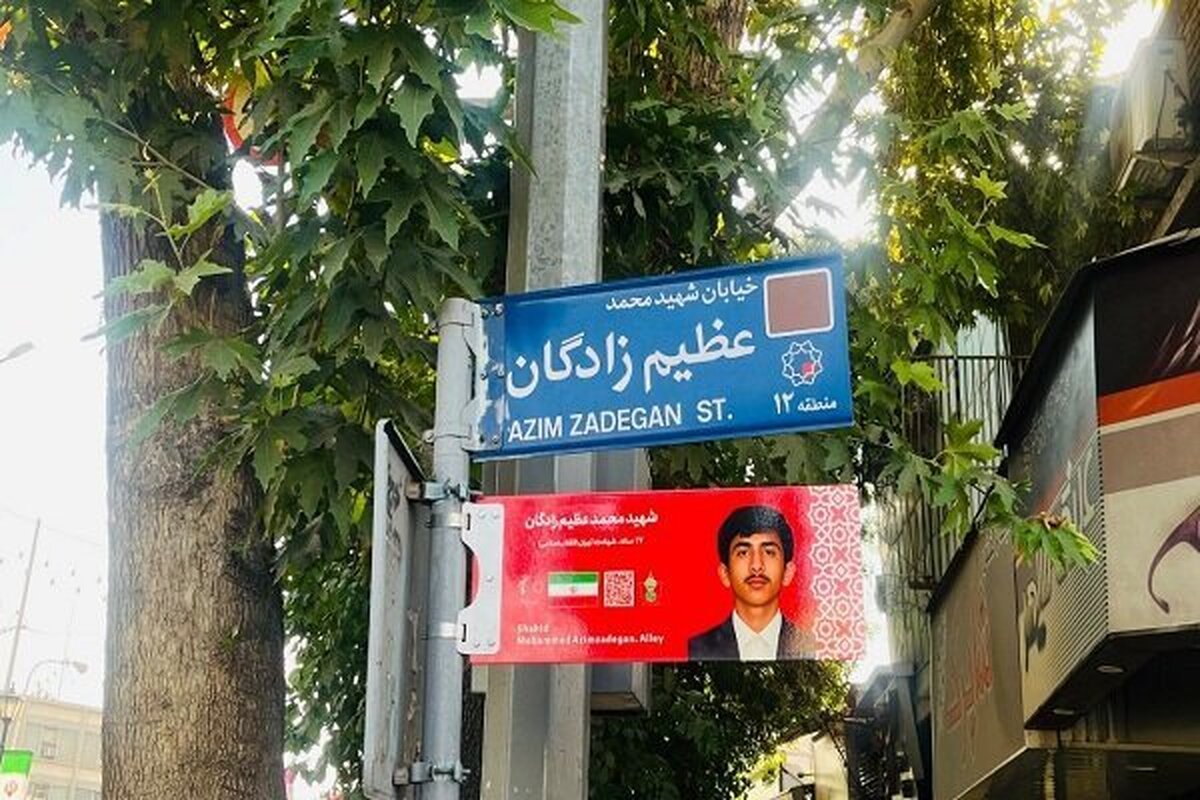 نصب تابلوهای جدید شهدا در کوچه‌های پایتخت آغاز شد