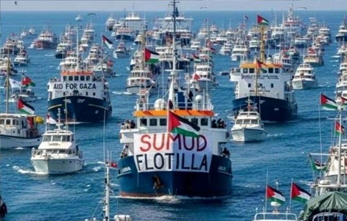 هشدار ناوگان پایداری: ۱۲ شناور اسرائیلی در حال محاصره دریایی صمود