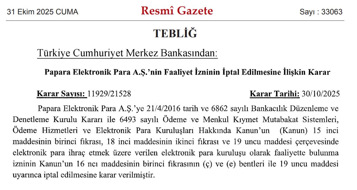 بانک مرکزی ترکیه به فعالیت نئوبانک محبوب ایرانیان پایان داد بانک مرکزی ترکیه به فعالیت نئوبانک محبوب ایرانیان پایان داد