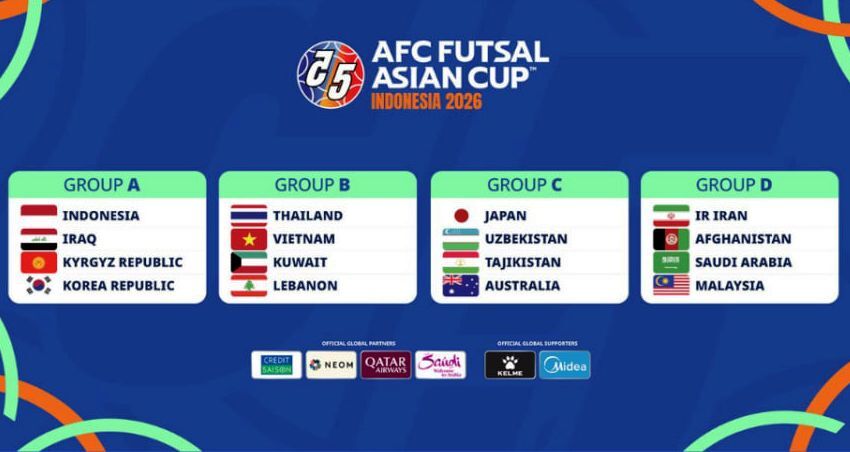 جام ملتهای آسیا| رقبای تیم ملی فوتسال مشخص شدند جام ملتهای آسیا| رقبای تیم ملی فوتسال مشخص شدند