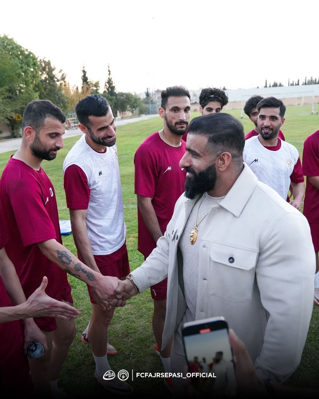 حضور چوپان، گرگ پارسی در تمرینات فجرسپاسی+تصاویر