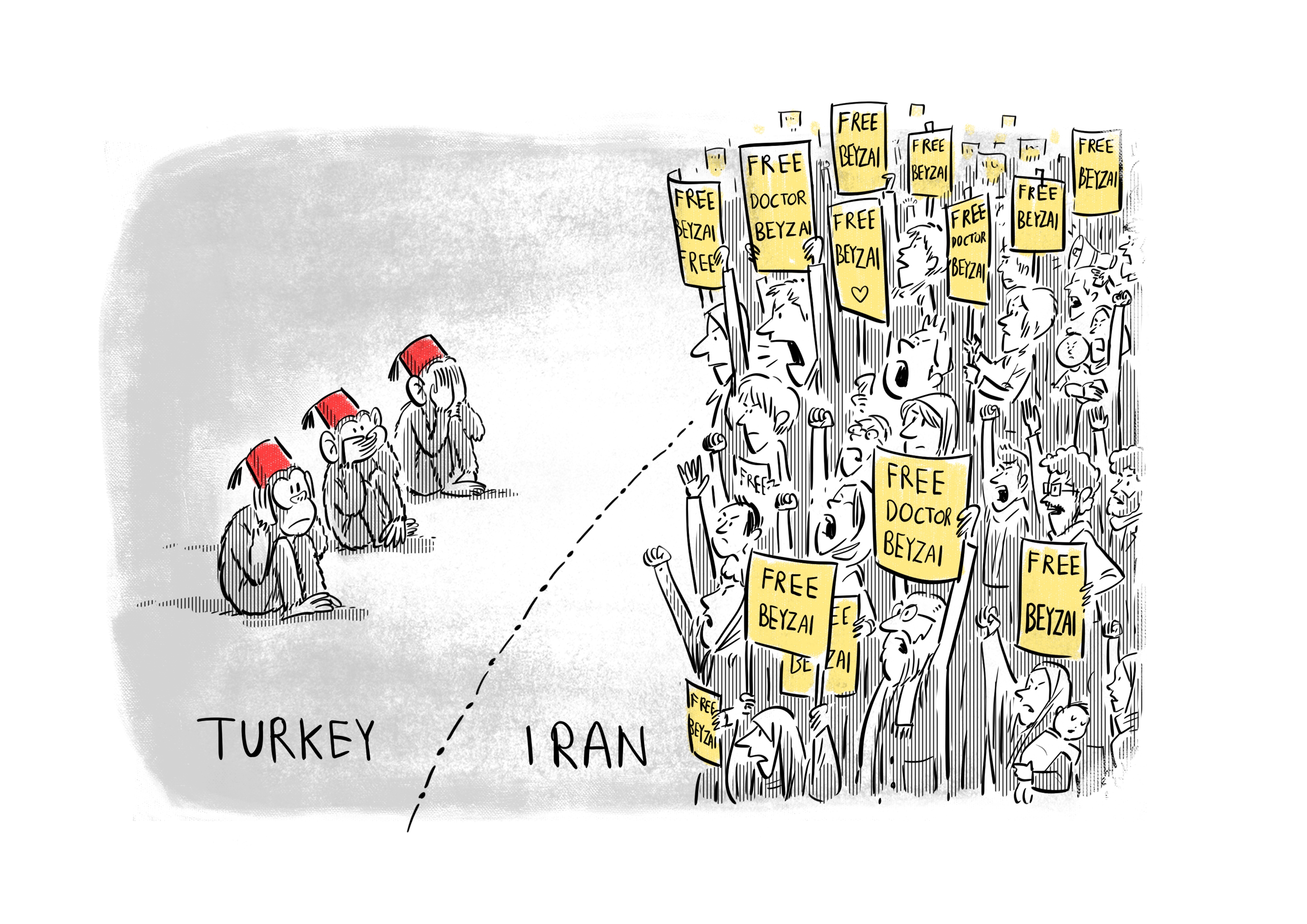 کاریکاتوریستها و هنرمندان ایرانی در حمایت از احمدرضا بیضایی گرد هم آمدند/کارگاه تولید آثار آغاز شد کاریکاتوریستها و هنرمندان ایرانی در حمایت از احمدرضا بیضایی گرد هم آمدند/کارگاه تولید آثار آغاز شد