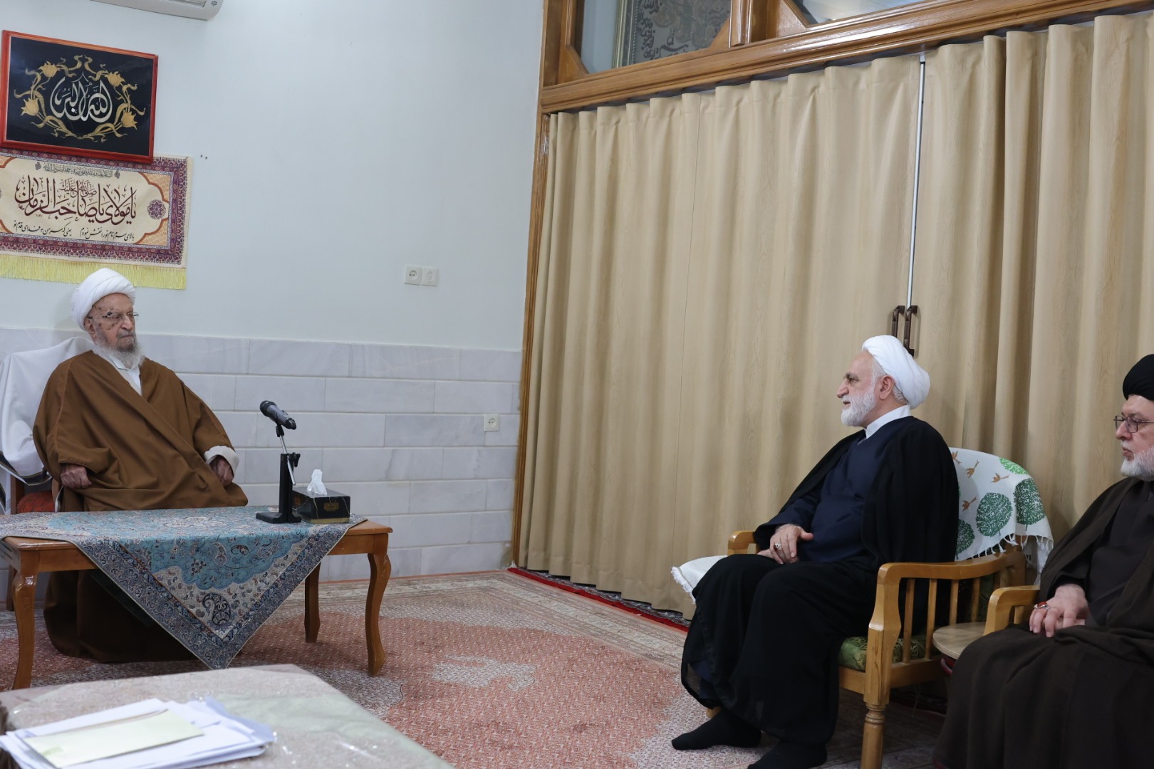 دیدار رئیس قوه قضاییه با مراجع عظام سبحانی، جوادی آملی و مکارم شیرازی دیدار رئیس قوه قضاییه با مراجع عظام سبحانی، جوادی آملی و مکارم شیرازی