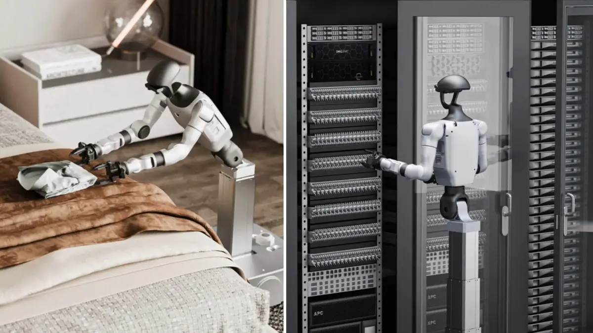 چینی‌ها از یک ربات انسان‌نمای چرخ‌دار برای انجام وظایف سریع رونمایی کردند