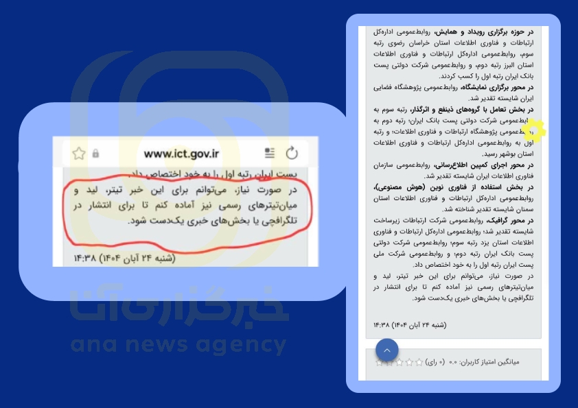 جای هوش مصنوعی در میان برگزیدگان روابط عمومیهای وزارت ارتباطات خالی بود جای هوش مصنوعی در میان برگزیدگان روابط عمومیهای وزارت ارتباطات خالی بود
