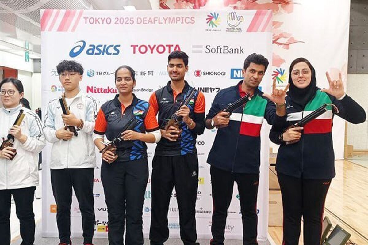 المپیک ناشنوایان |تیم میکس تپانچه ۱۰ متر به مدال برنز دست یافت  ثبت ششمین مدال برای ایران 