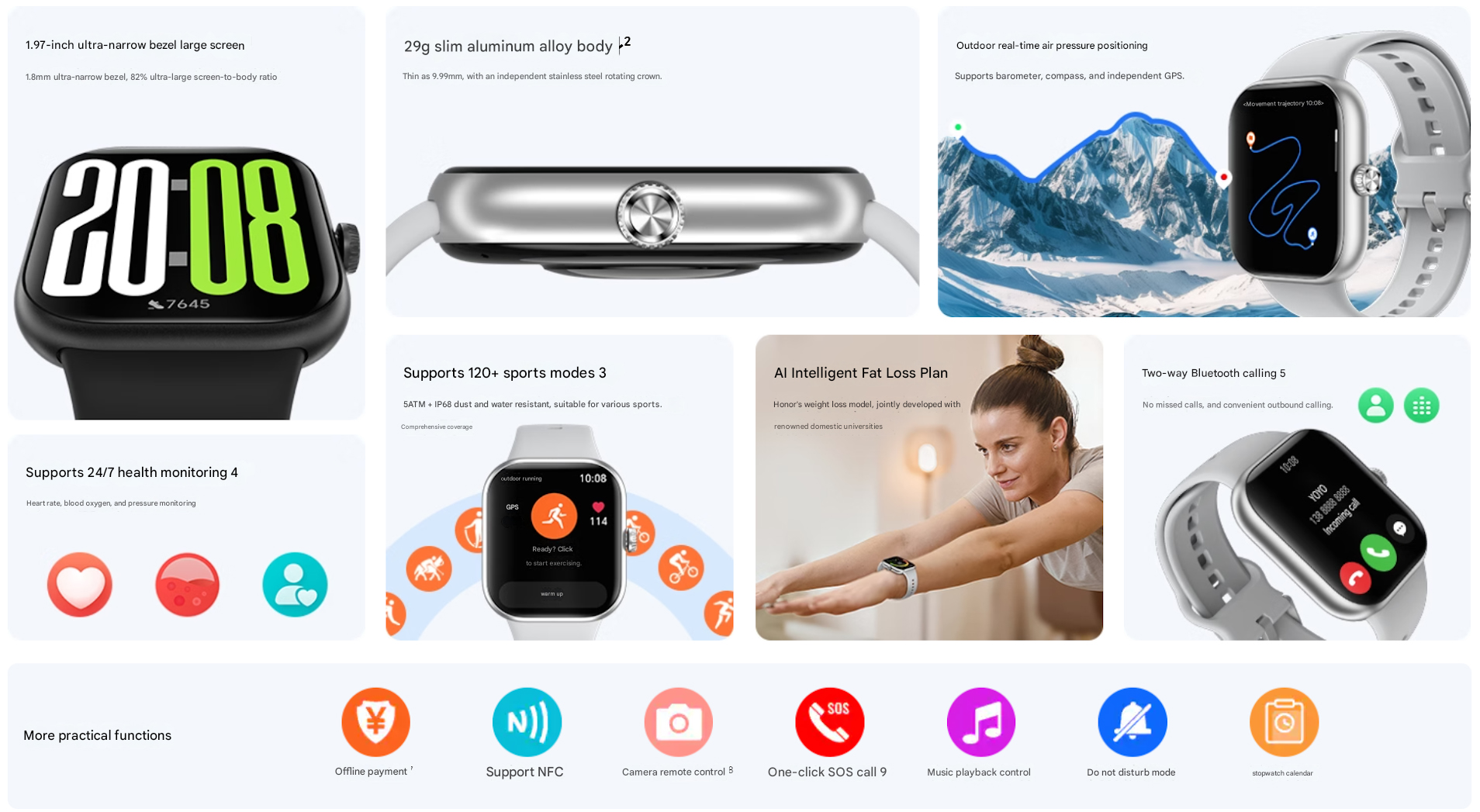 آنر ساعت هوشمند اقتصادی خود را با عمر باتری ۱۴ روزه عرضه کرد آنر ساعت هوشمند اقتصادی خود را با عمر باتری ۱۴ روزه عرضه کرد