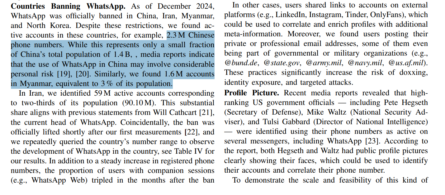 نقص فنی سامانه واتساپ امنیت ۳.۵ میلیارد شماره تلفن را به خطر انداخت نقص فنی سامانه واتساپ امنیت ۳.۵ میلیارد شماره تلفن را به خطر انداخت