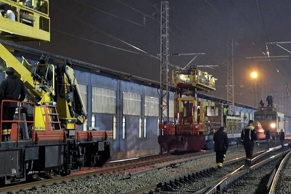 عملیات گسترده به‌روزرسانی برق بالاسری خط پنج مترو تهران به پایان رسید