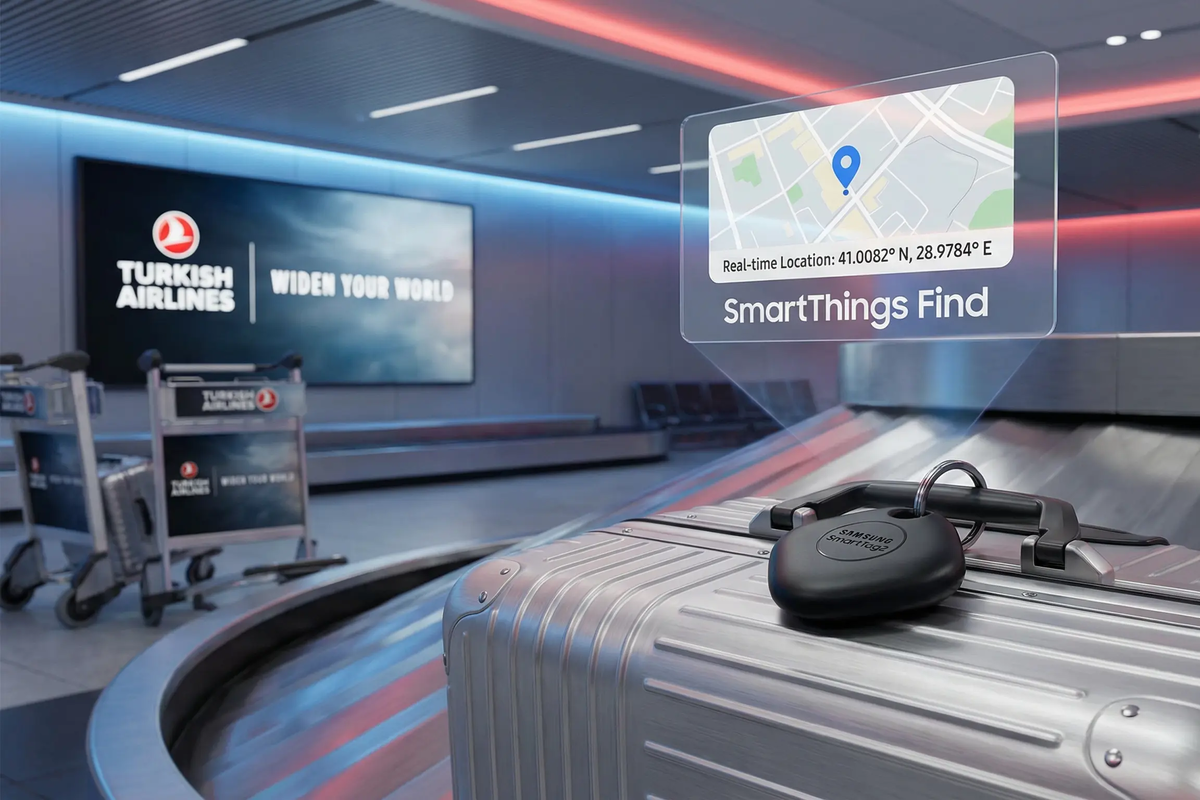 سامسونگ با ترکیش ایرلاینز برای ردیابی هوشمند چمدان‌ها همکاری می‌کنند