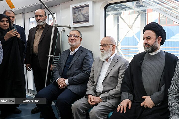 آیین بهره برداری از 2 رام قطار مترو ملی